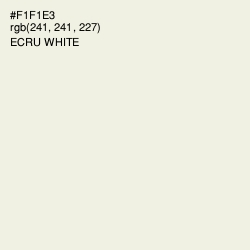 #F1F1E3 - Ecru White Color Image